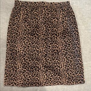 Leopard Print Women's Skirt